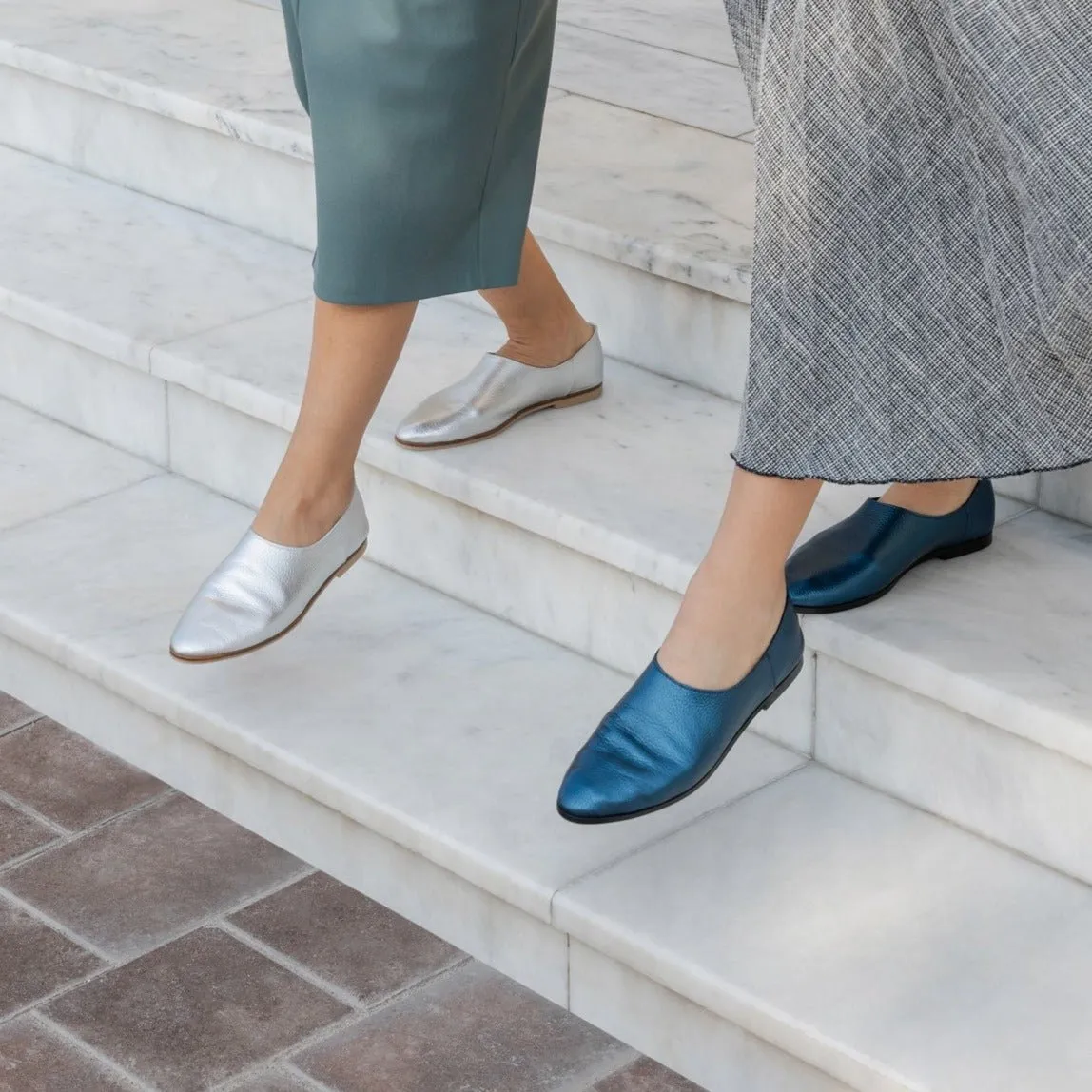 Adeela silver loafer