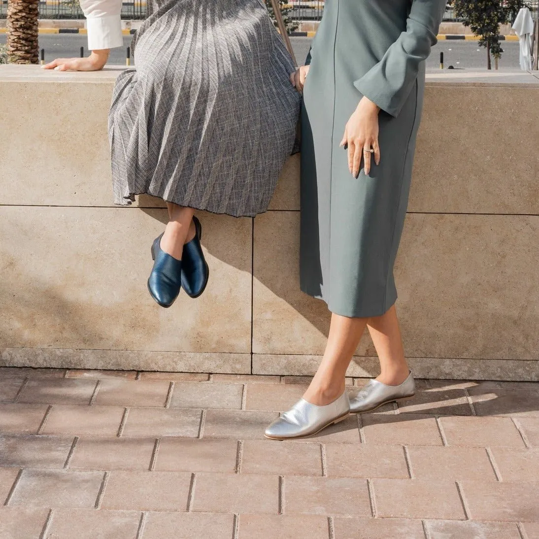 Adeela silver loafer