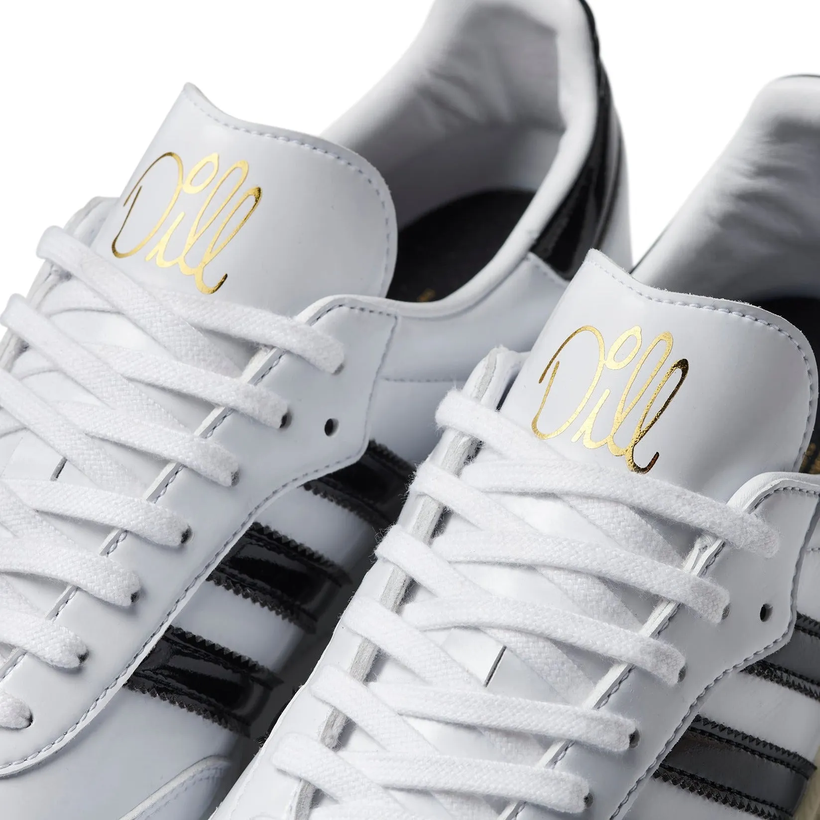ADIDAS DILL SAMBA PATENT WHITE / BLACK
