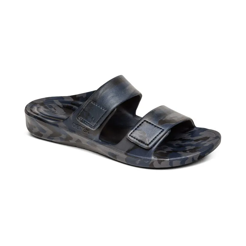 Aetrex Milos Navy Camo Mens