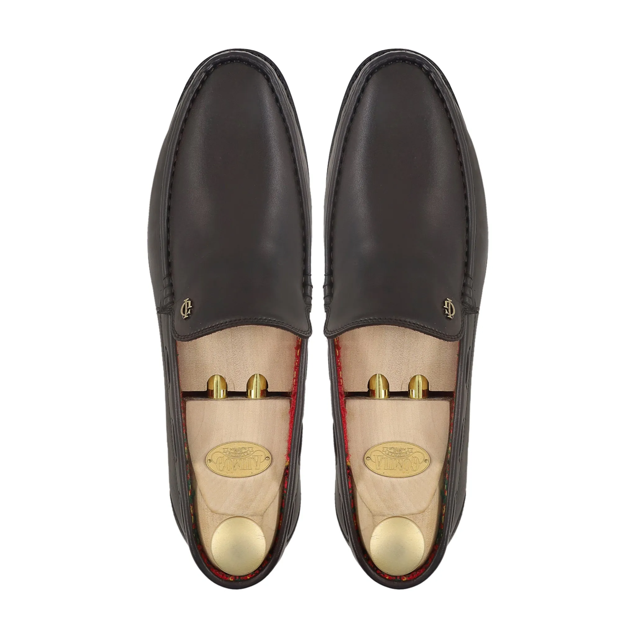 Balon - Men's Dark Brown Calf Leather Driver Shoe