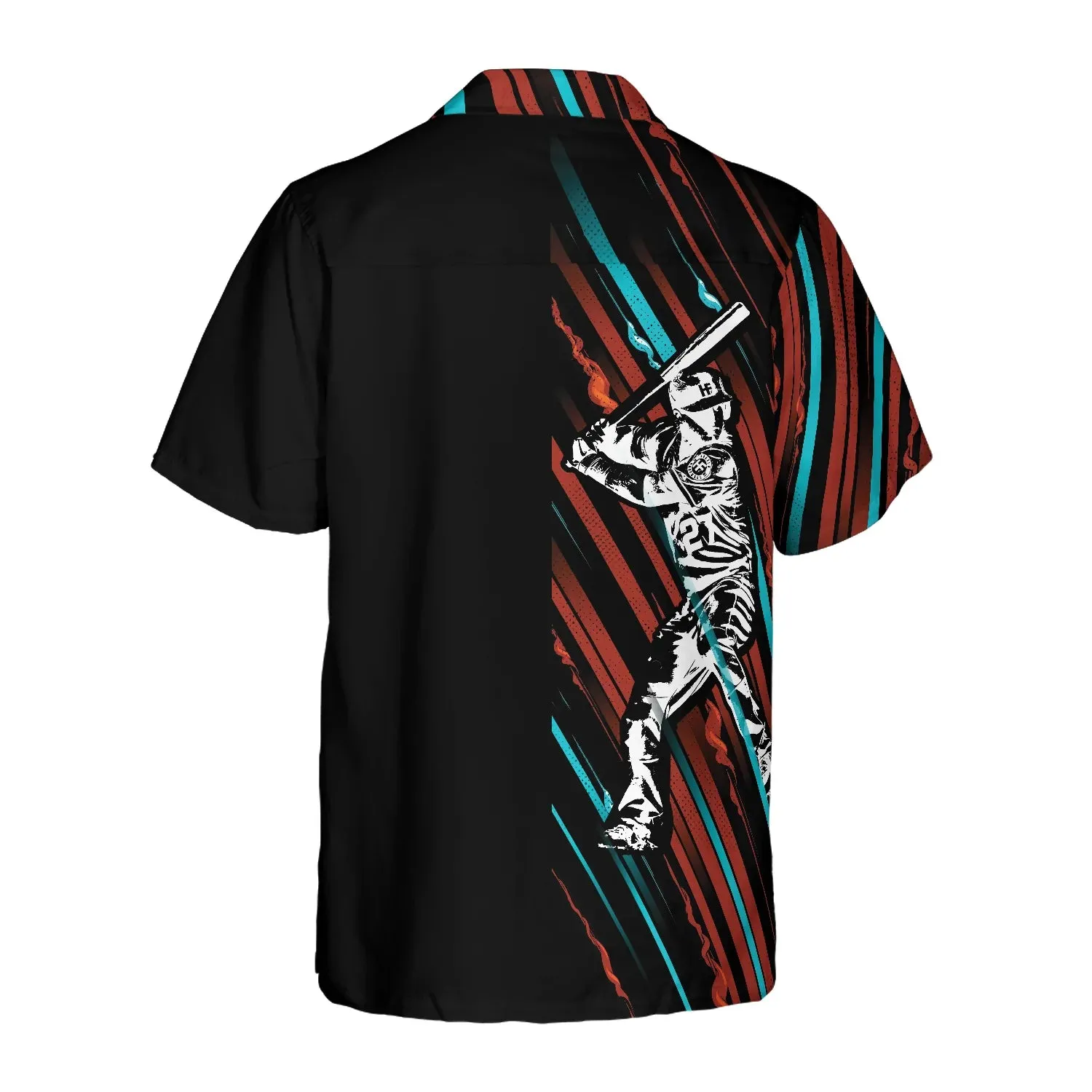 Baseball Black And Color Hawaiian Shirt, Colorful Aloha Shirt Summer For Baseball Players, Best Baseball Gift Shirt