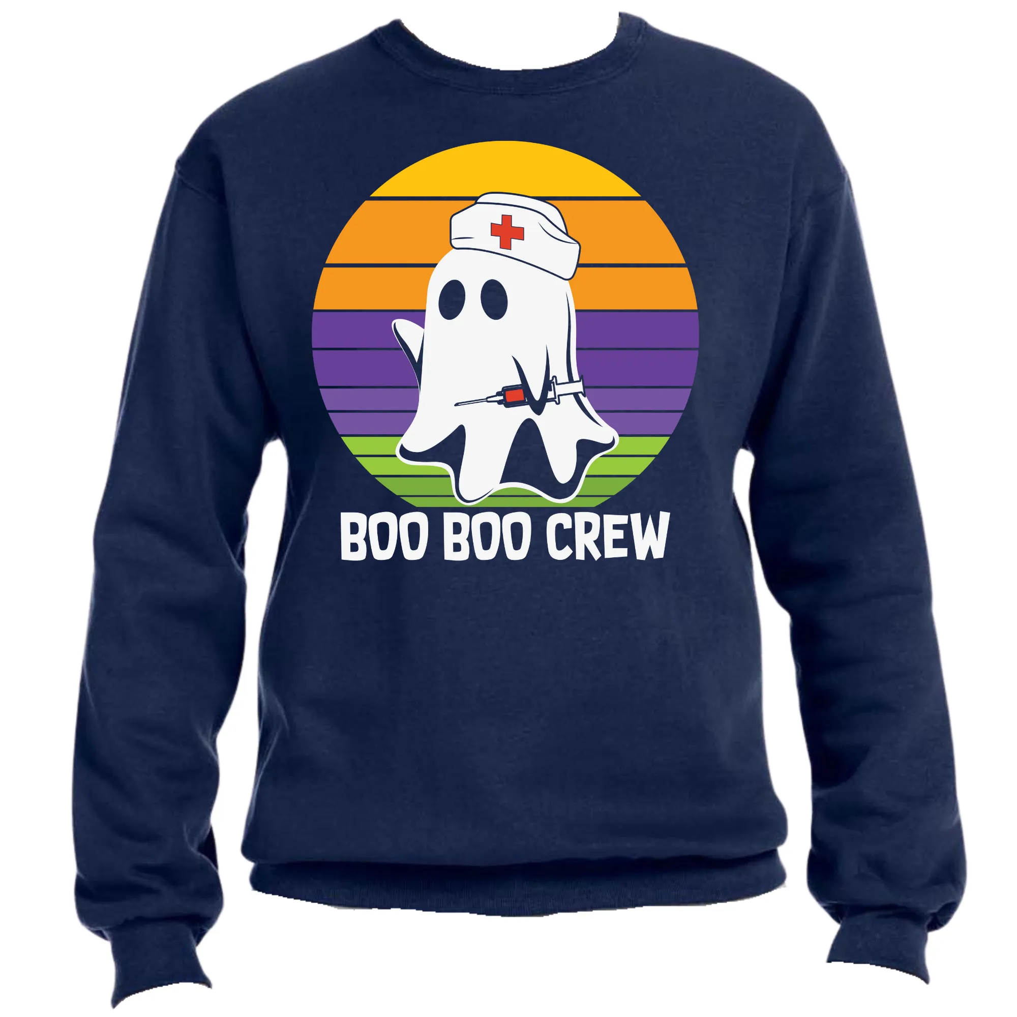 Boo Boo Nurse Club Unisex Halloween Sweater – Cozy Fit, Fun & Spooky Vibes