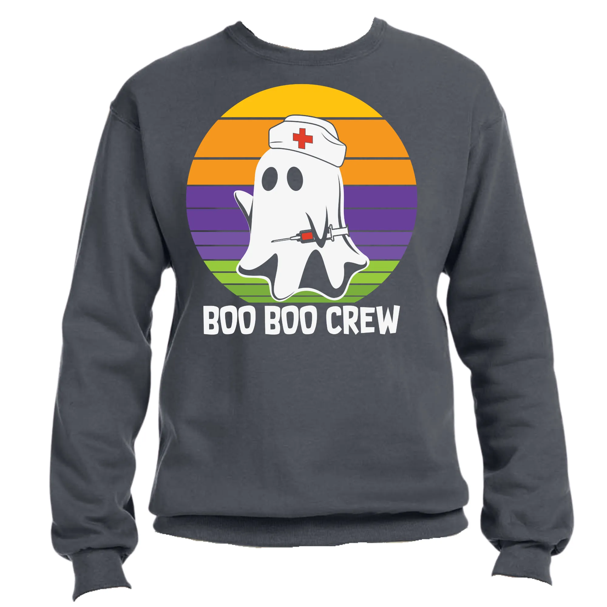 Boo Boo Nurse Club Unisex Halloween Sweater – Cozy Fit, Fun & Spooky Vibes