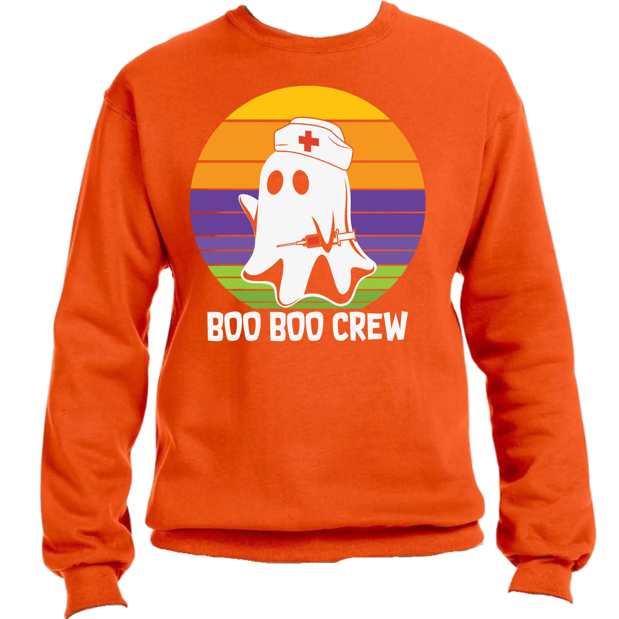 Boo Boo Nurse Club Unisex Halloween Sweater – Cozy Fit, Fun & Spooky Vibes