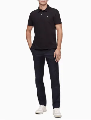 Calvin Klein Mens Slim fit Chinos Pants 34 / 30 Navy Blue Solid