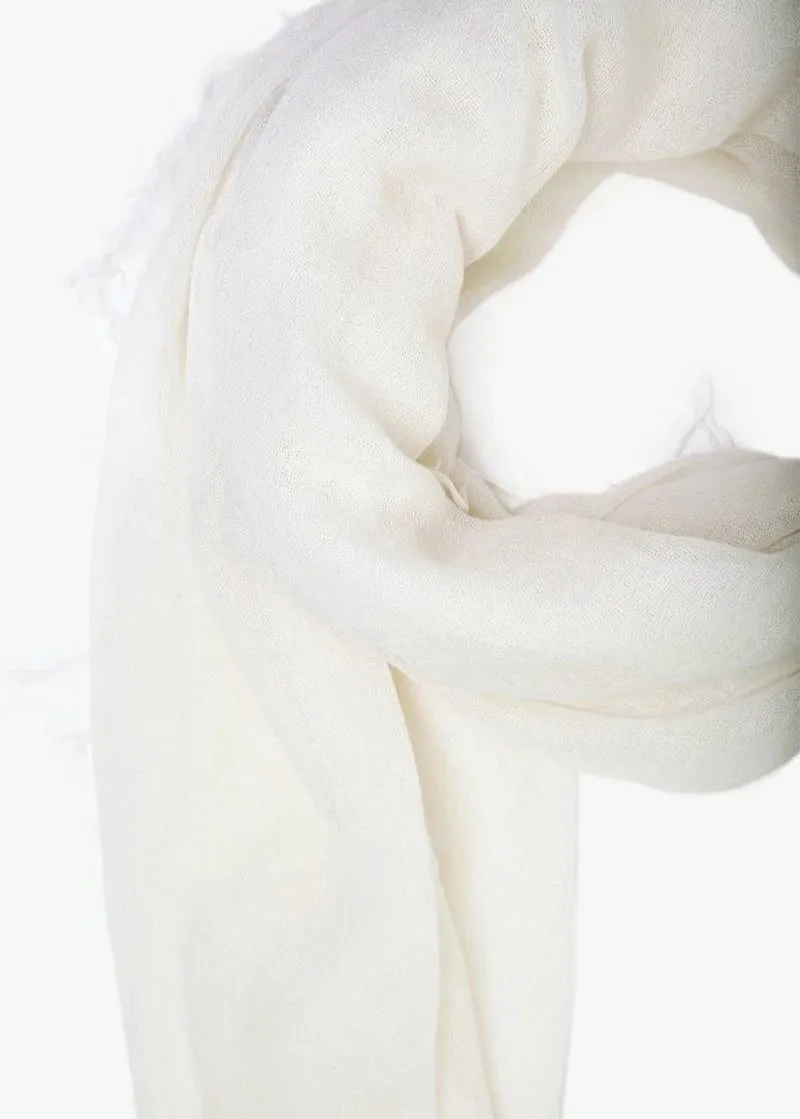 Chan Luu Cashmere and Silk Scarf Eggshell