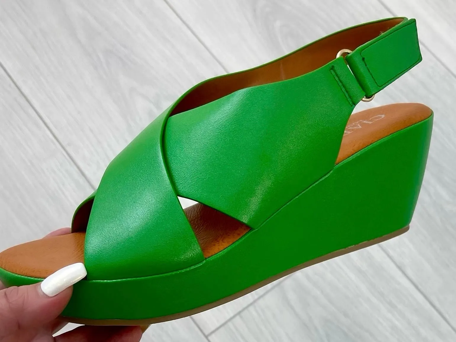 Clara wedges - green