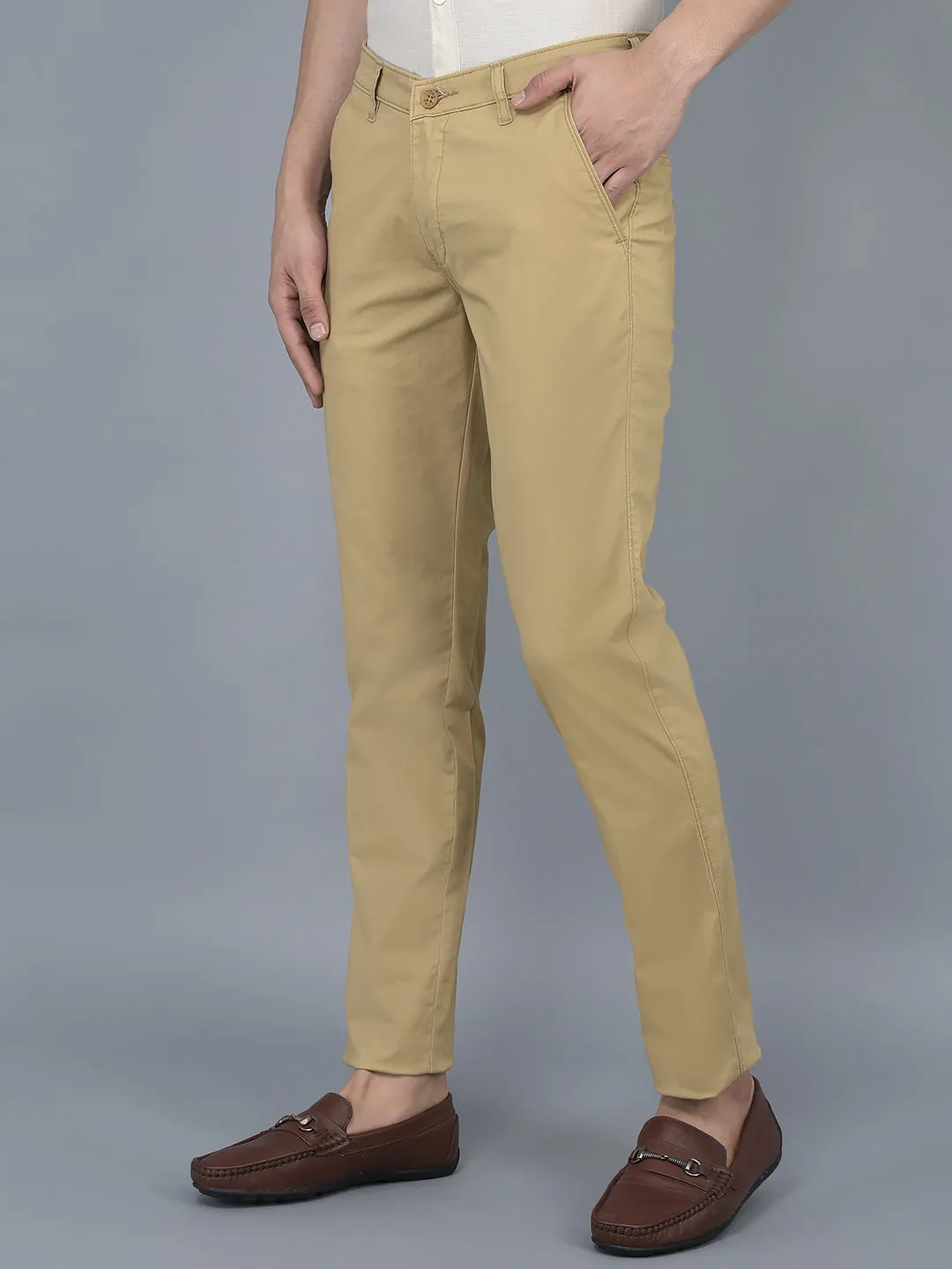 Cobb Light Khaki Slim Fit Chinos