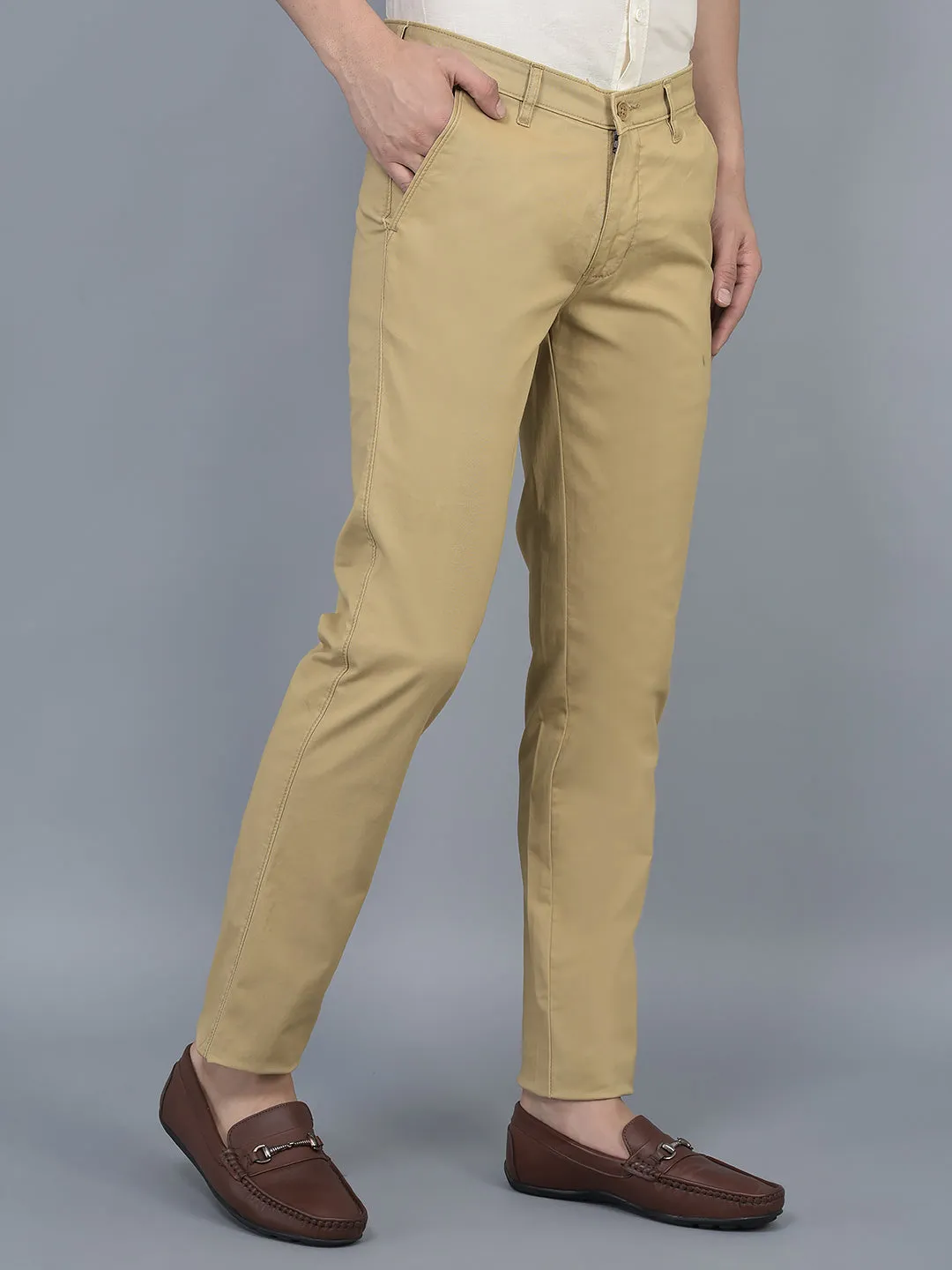 Cobb Light Khaki Slim Fit Chinos