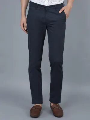 Cobb Navy Blue Slim Fit Chinos