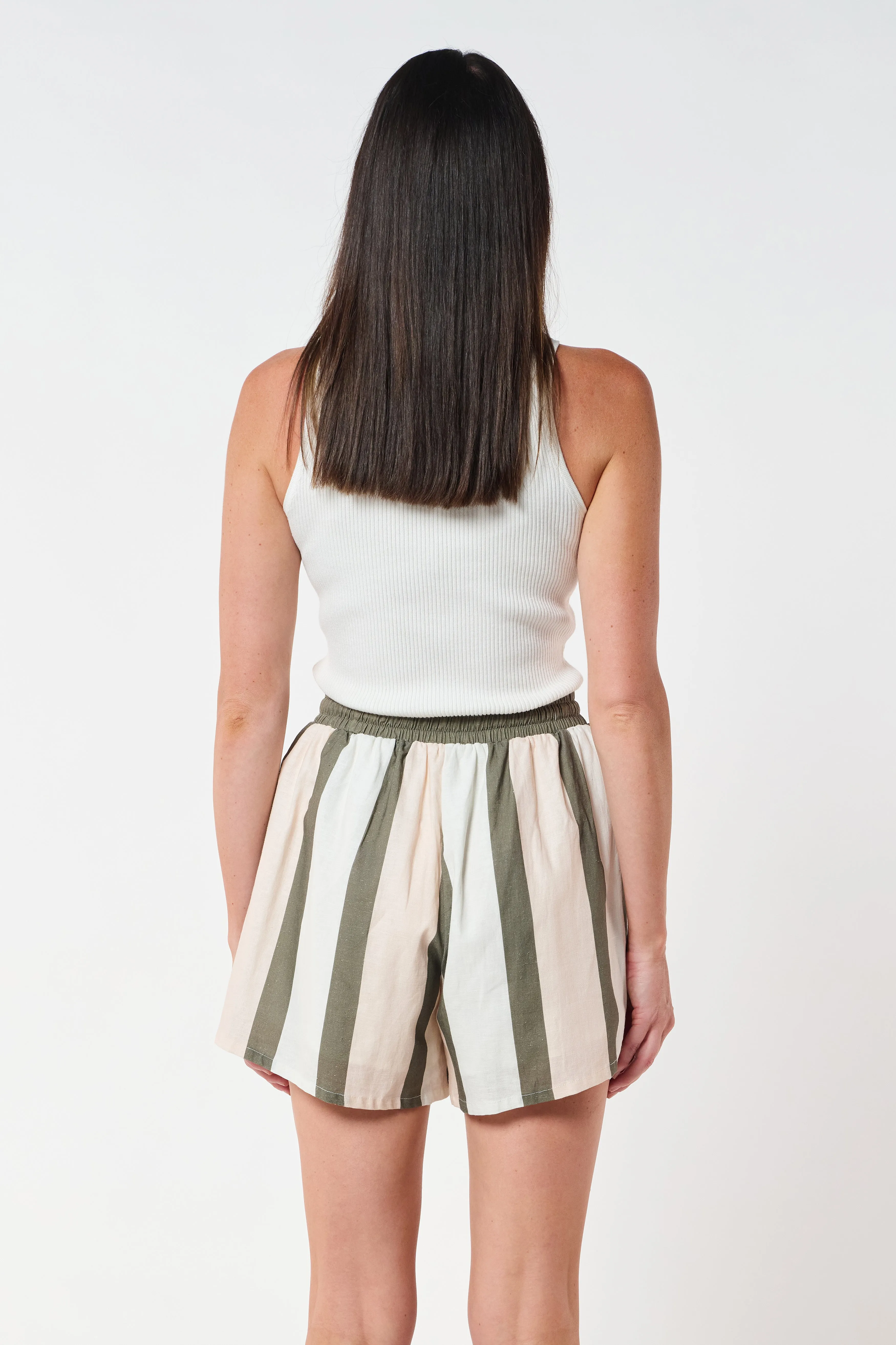 Como Swing Short - Multi Stripe