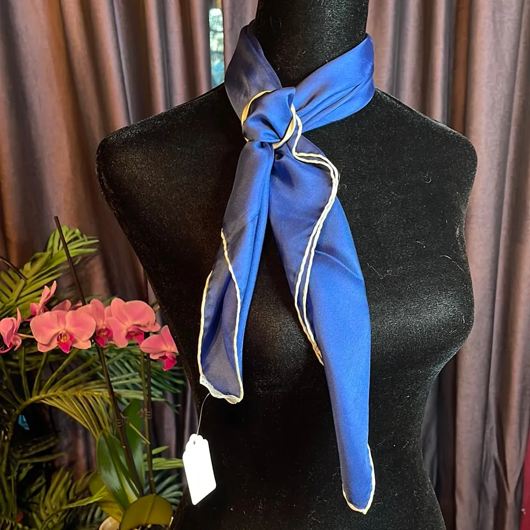 Designer, Vintage 1970's Anne Fogarty Silk Scarf