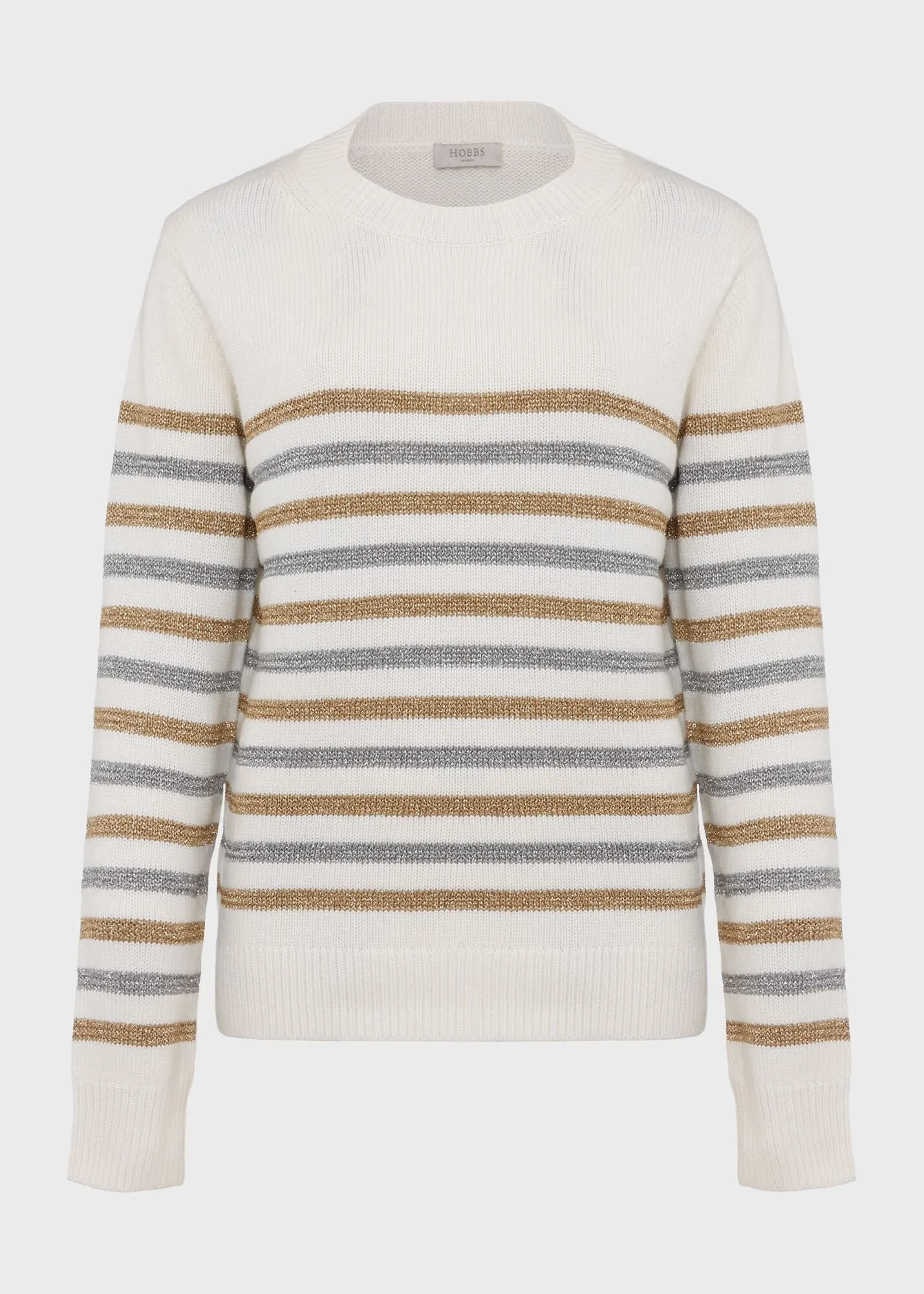 Destiny Stripe Jumper 0223/9481/3072l00 Ivory-Silver