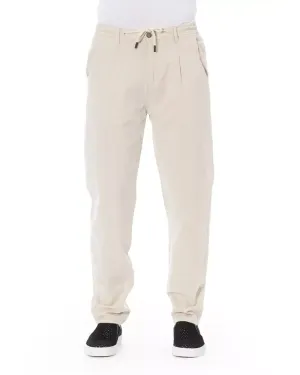 Drawstring Closure Chino Trousers with Pockets W30 US Men