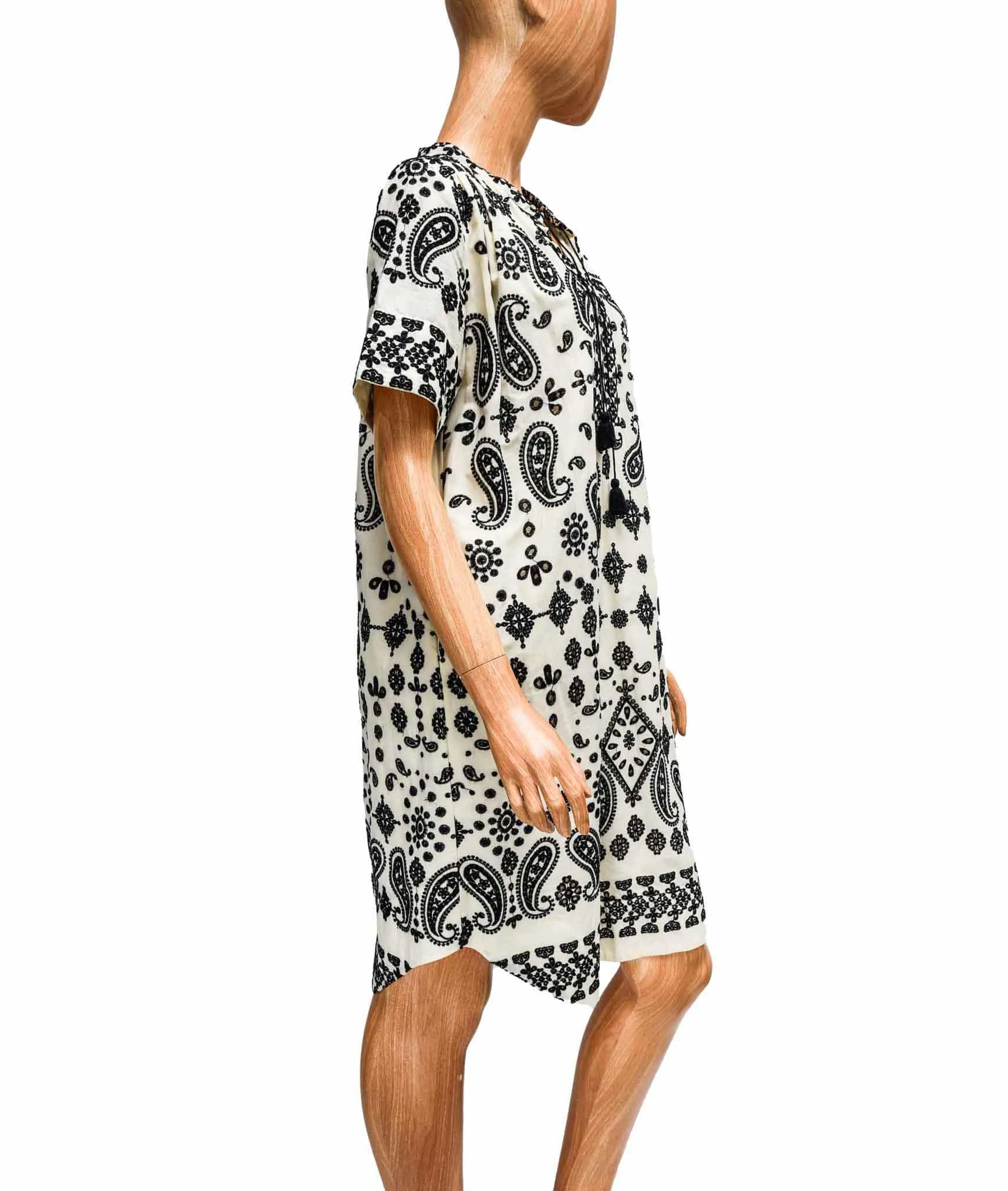 Embroidered Knee Length Dress