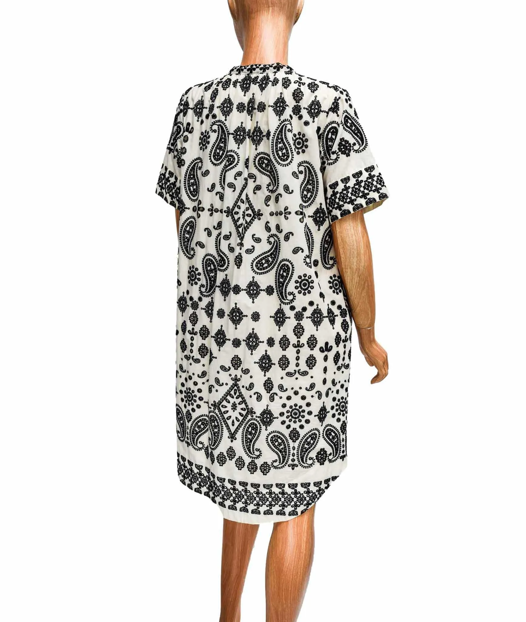 Embroidered Knee Length Dress