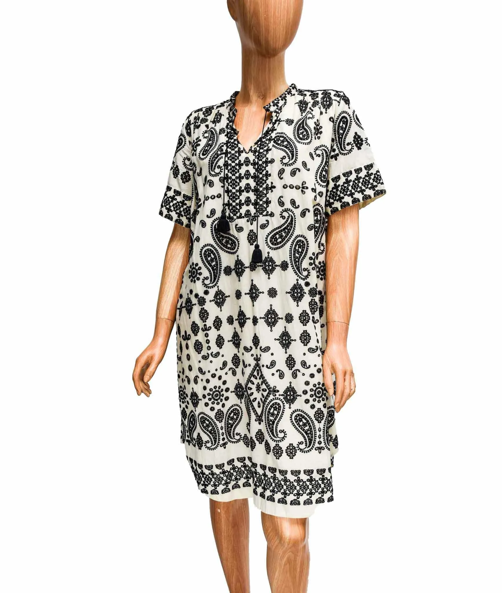 Embroidered Knee Length Dress
