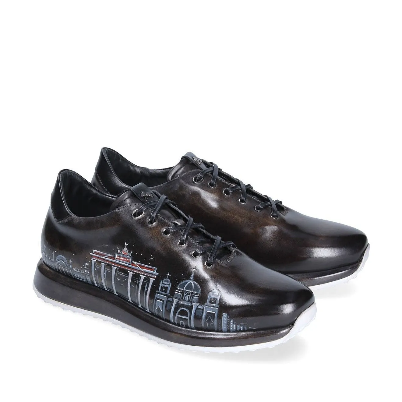 Franceschetti Berlin Men's Shoes Calf-Skin Leather Casual Sneakers (FCCT1078)