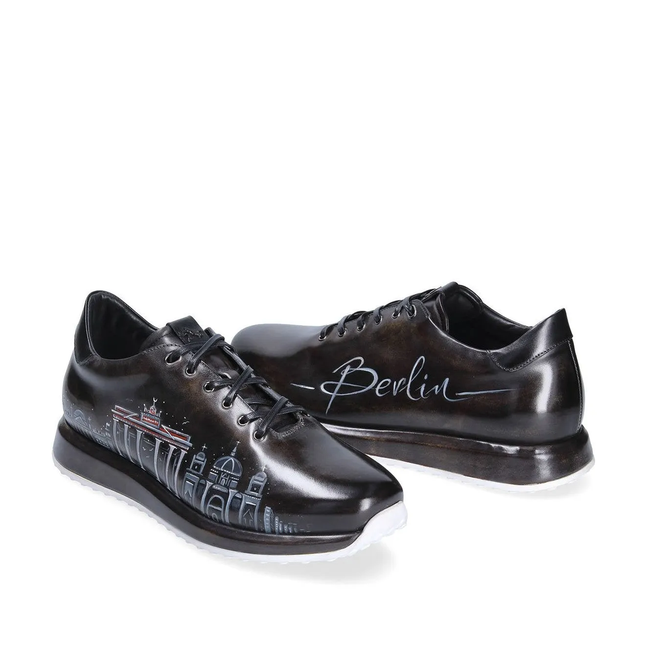 Franceschetti Berlin Men's Shoes Calf-Skin Leather Casual Sneakers (FCCT1078)