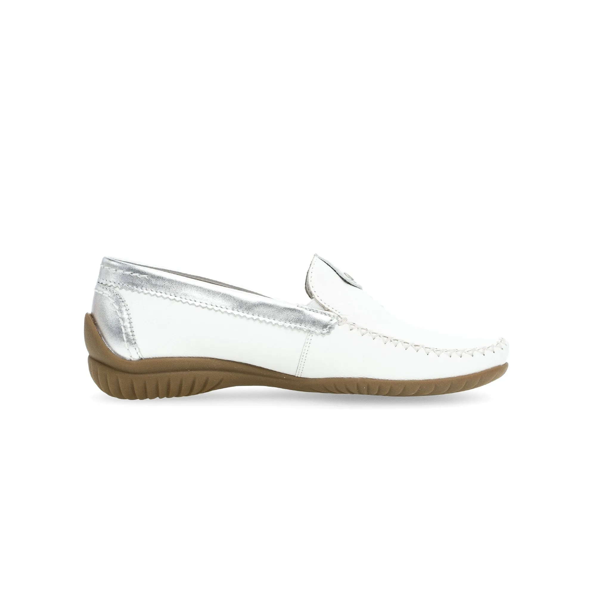 Gabor 46.090.50 California Ladies White Leather Slip On Shoes