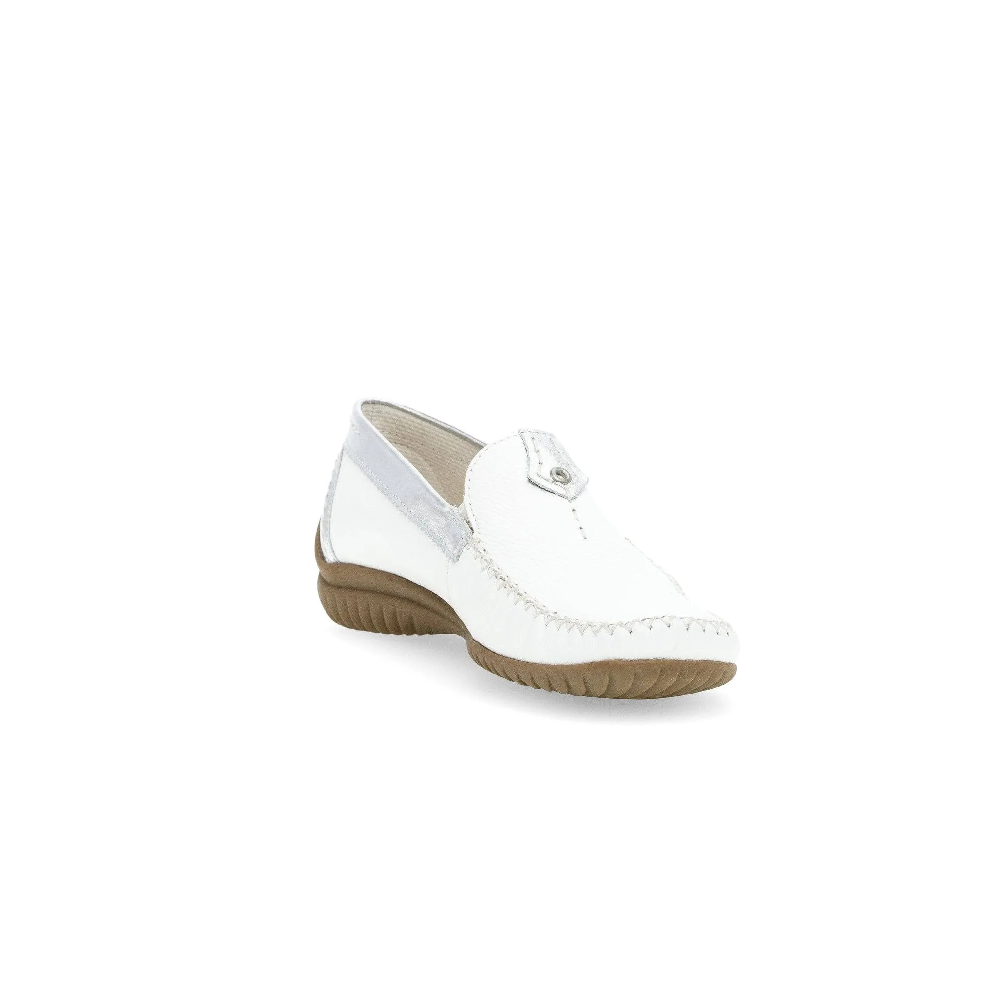Gabor 46.090.50 California Ladies White Leather Slip On Shoes