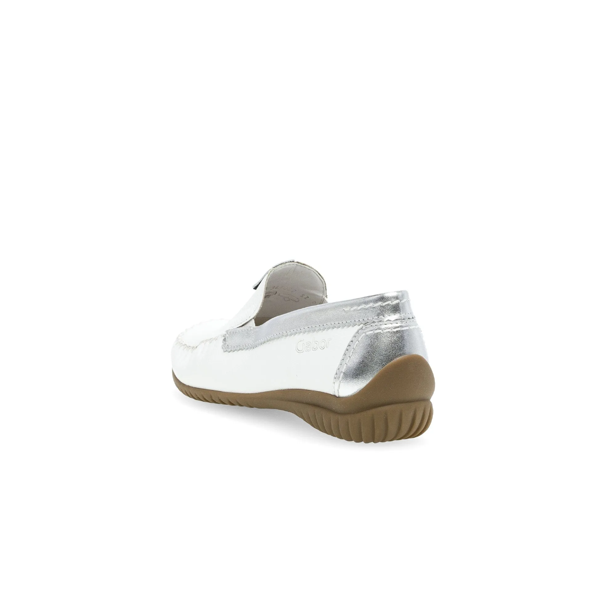 Gabor 46.090.50 California Ladies White Leather Slip On Shoes