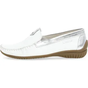 Gabor 46.090.50 California Ladies White Leather Slip On Shoes