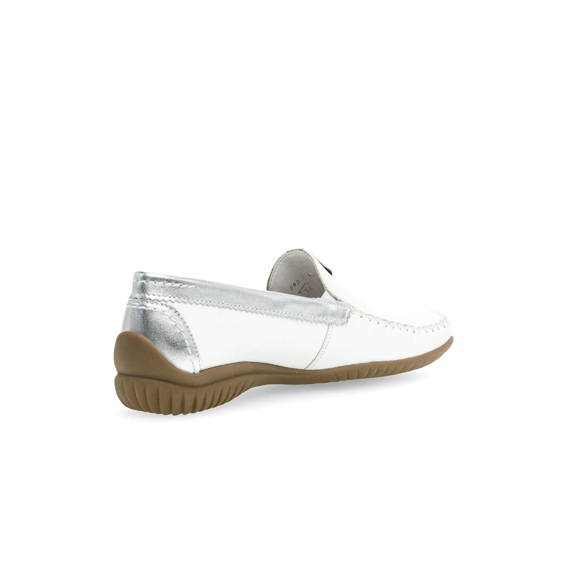 Gabor 46.090.50 California Ladies White Leather Slip On Shoes