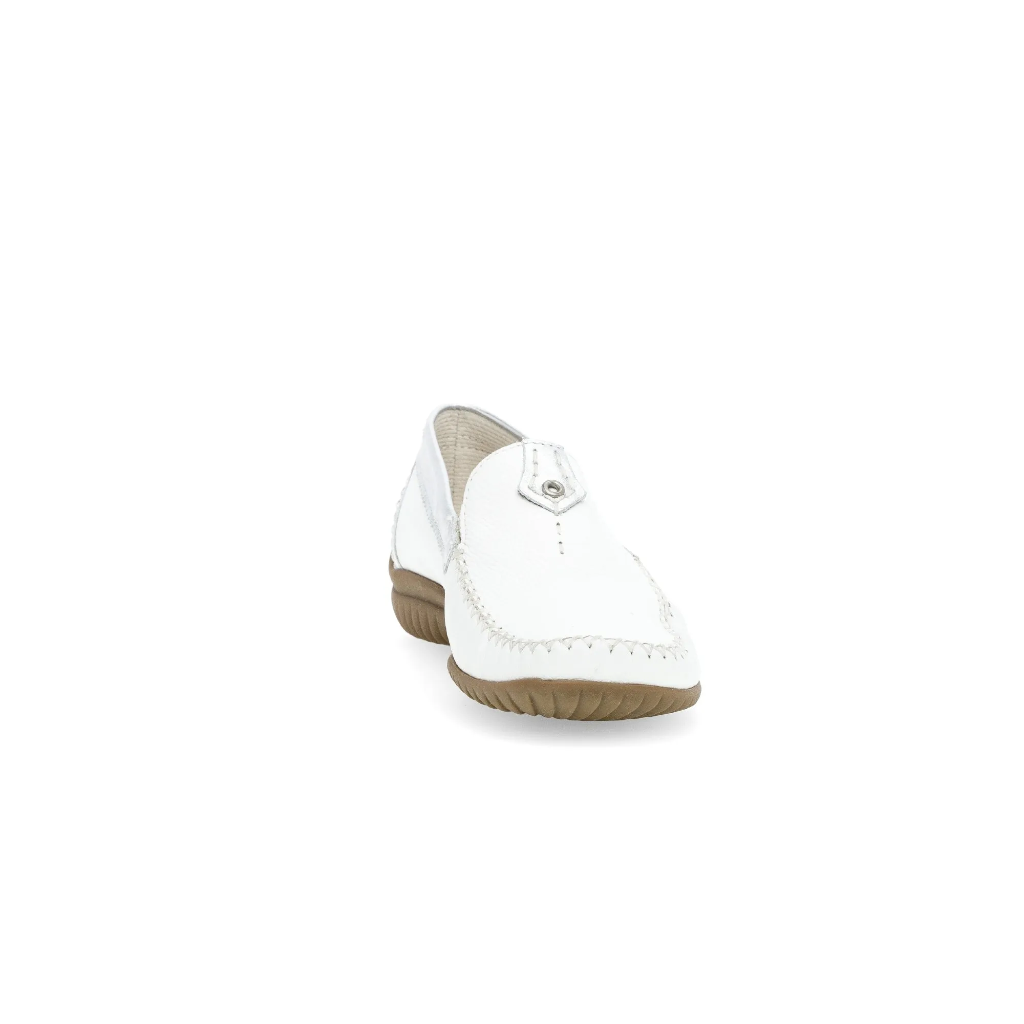 Gabor 46.090.50 California Ladies White Leather Slip On Shoes