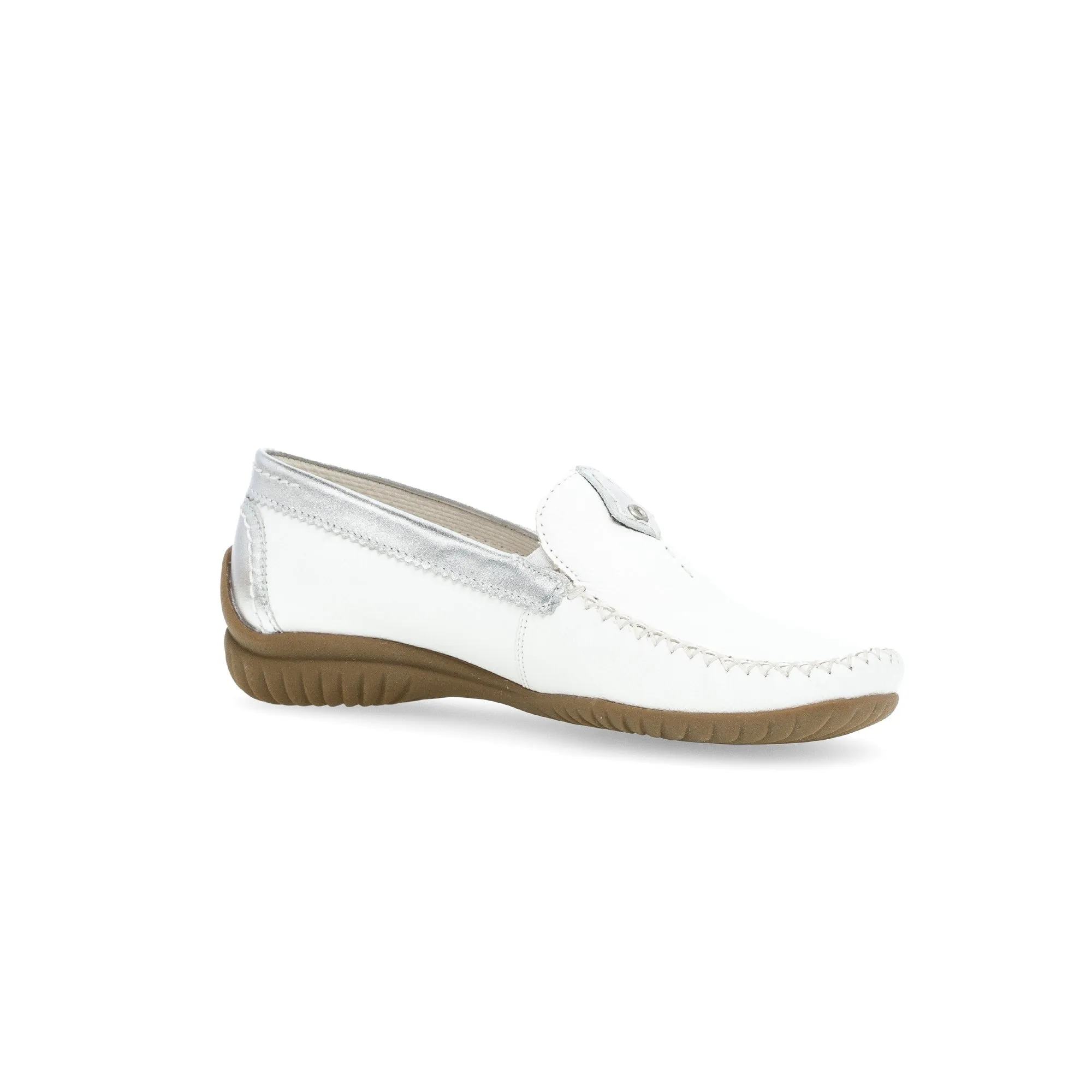 Gabor 46.090.50 California Ladies White Leather Slip On Shoes