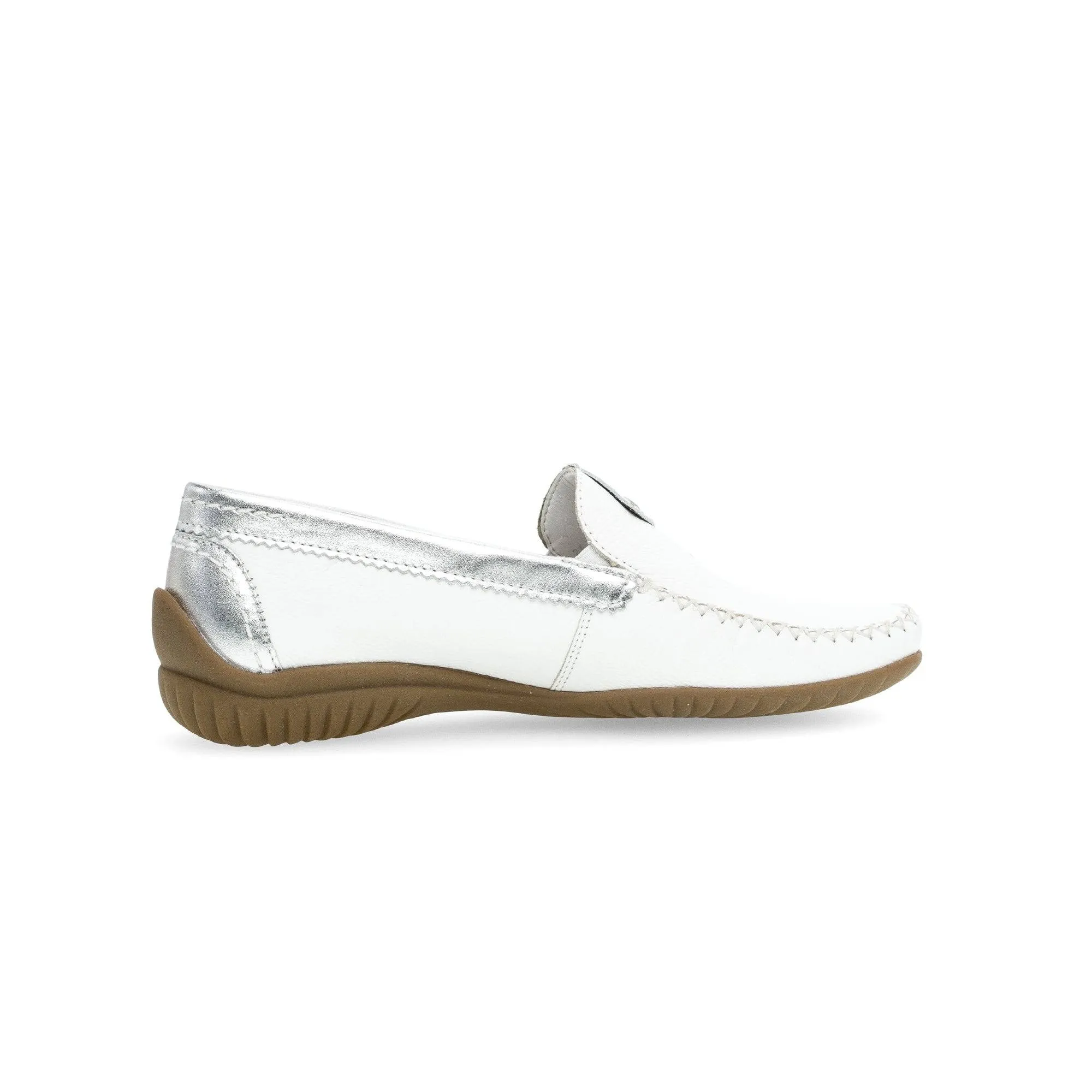 Gabor 46.090.50 California Ladies White Leather Slip On Shoes
