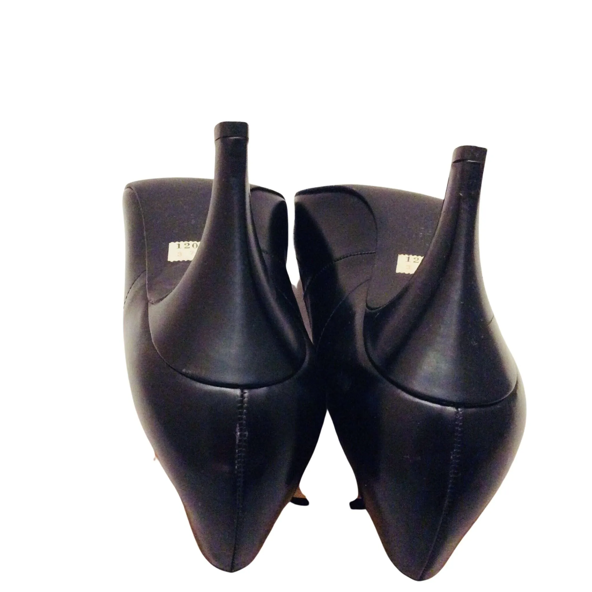 Gabor Black Leather Heels