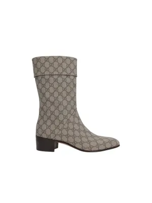 GG Supreme Canvas Ankle Boots