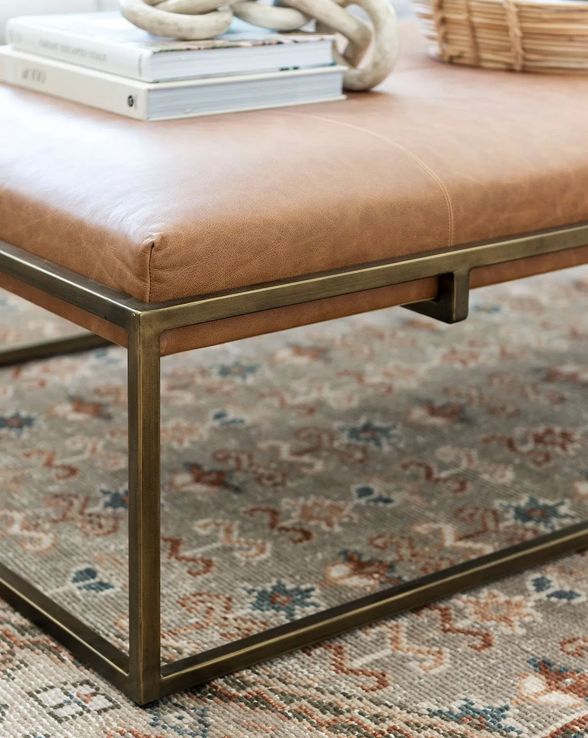 Harlow Leather Bench