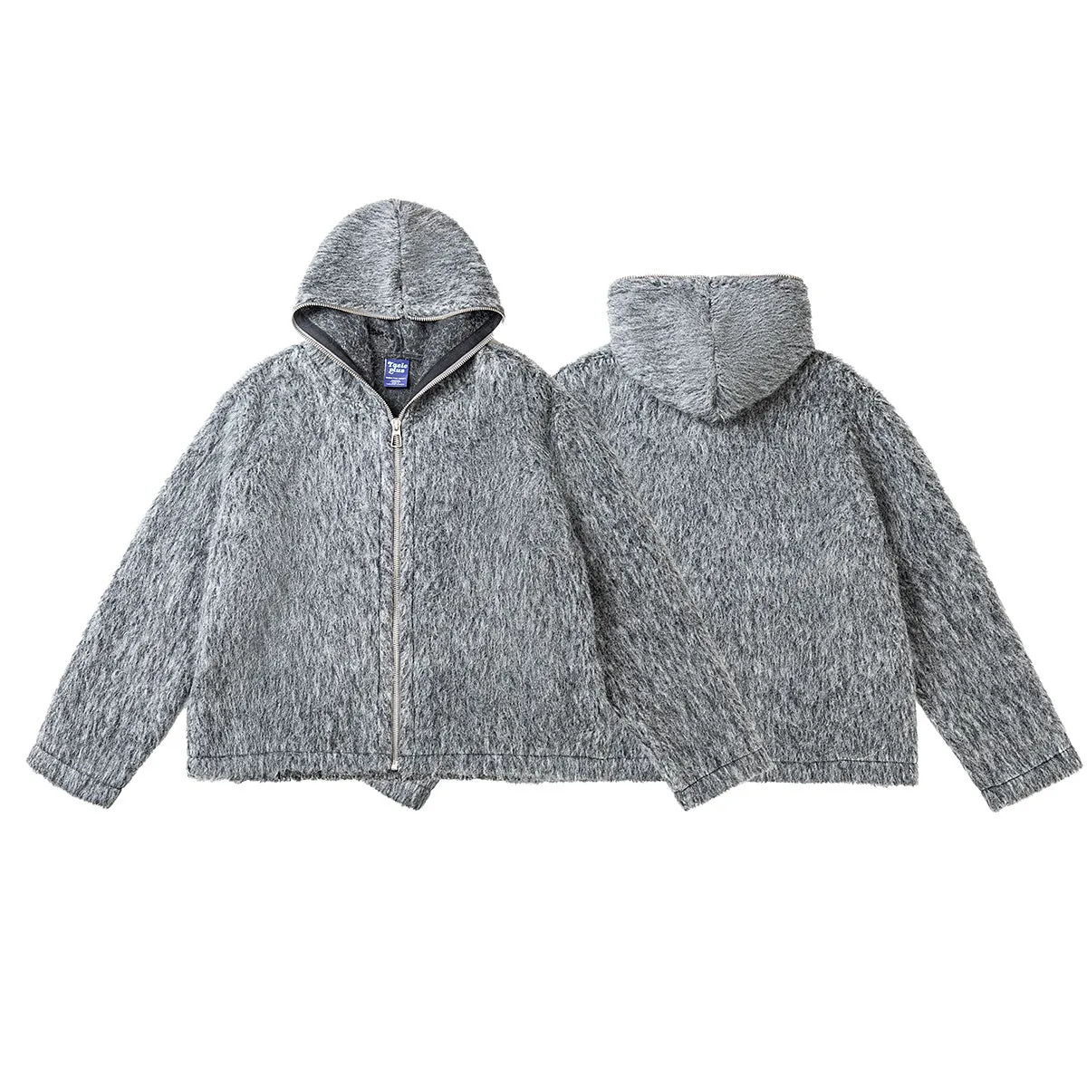 Heather Grey Cozy Zip Hoodie