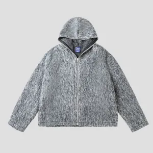 Heather Grey Cozy Zip Hoodie