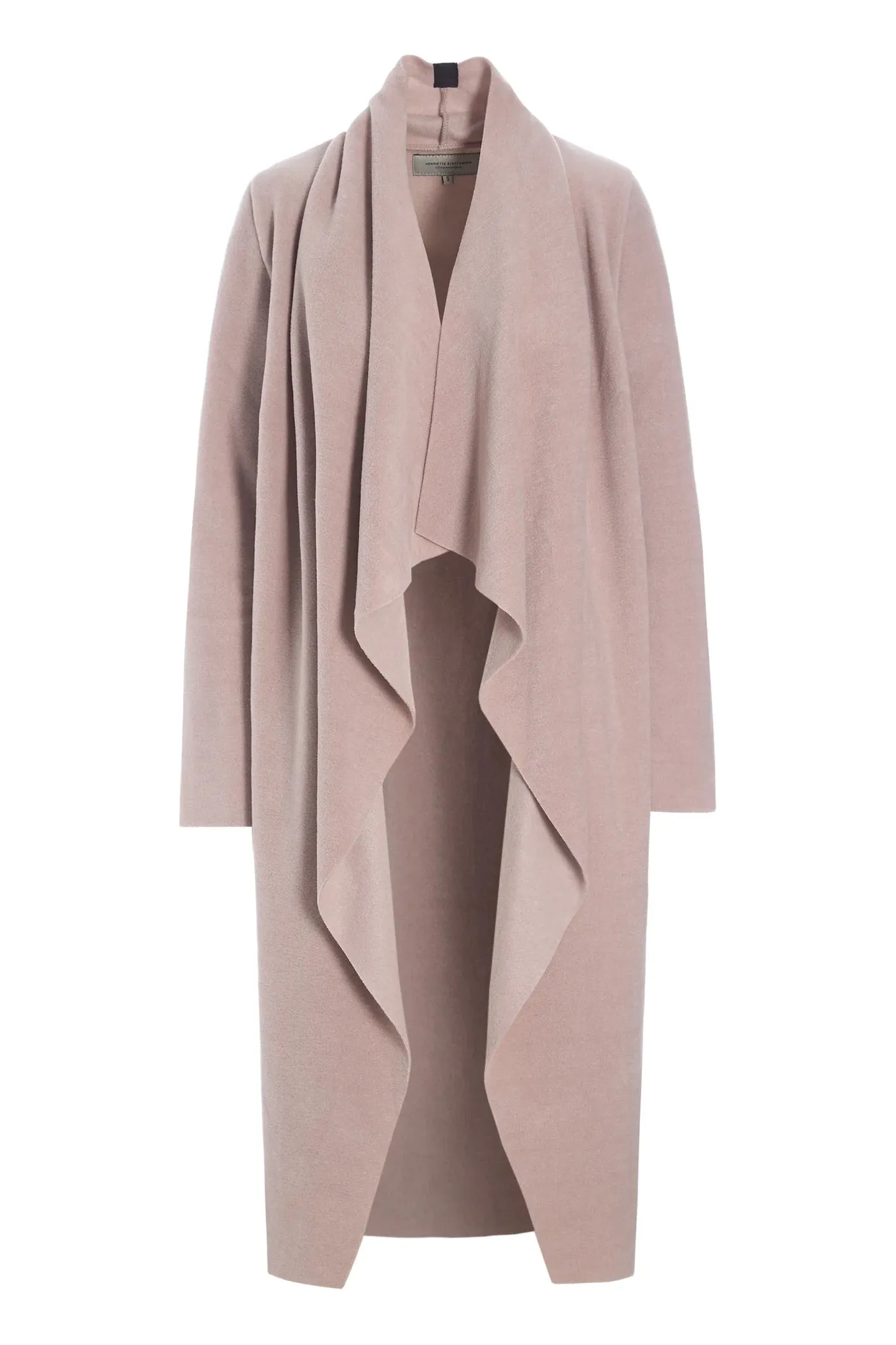 Henriette | Cozy Long Fleece Cardigan | Dusty Rose