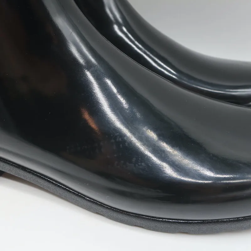 Hunter Refined Chelsea Gloss Rain Boots Black Size 11 Ankle Boots