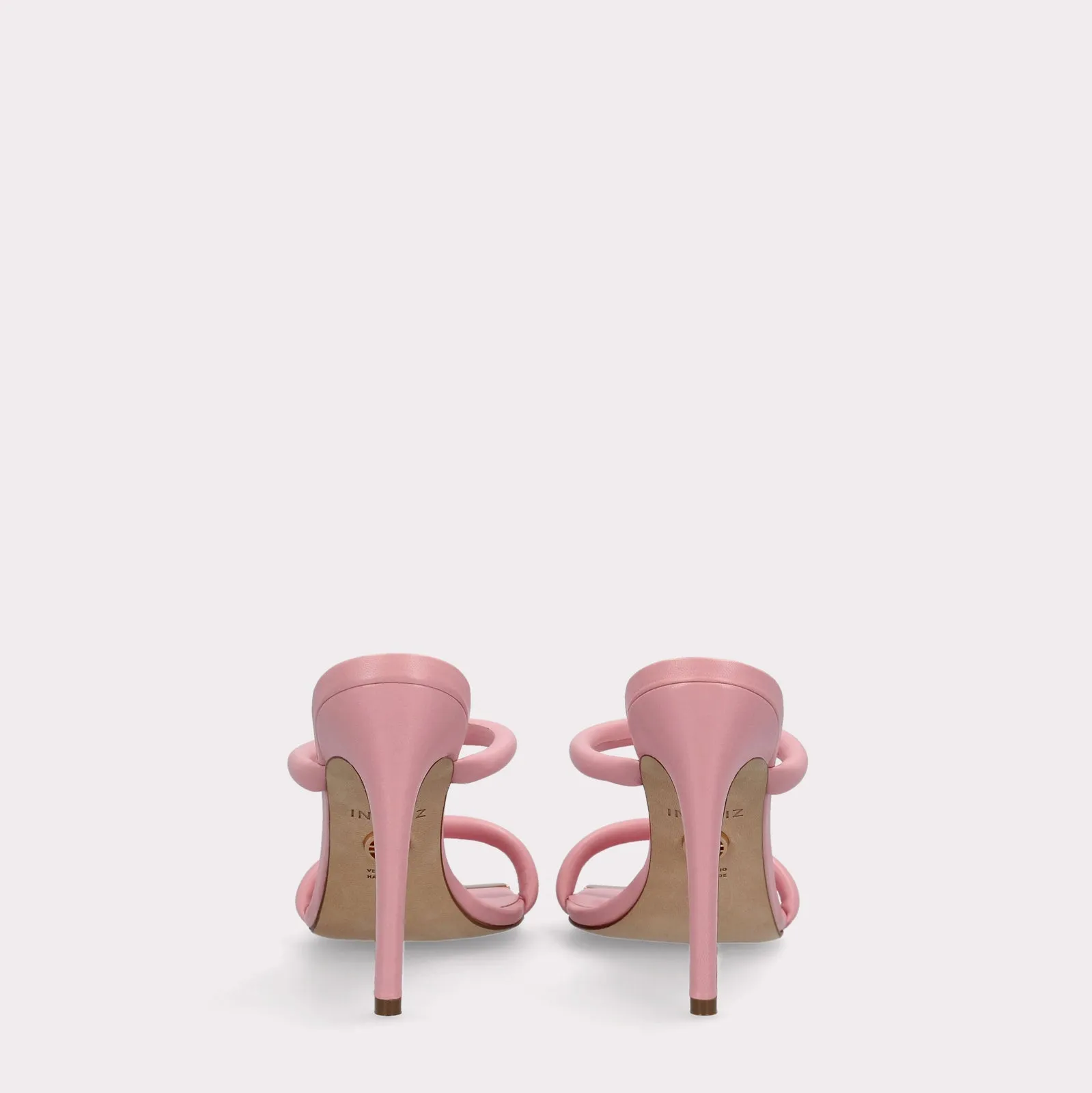 KATERINA PINK SMOOTH LEATHER MULES