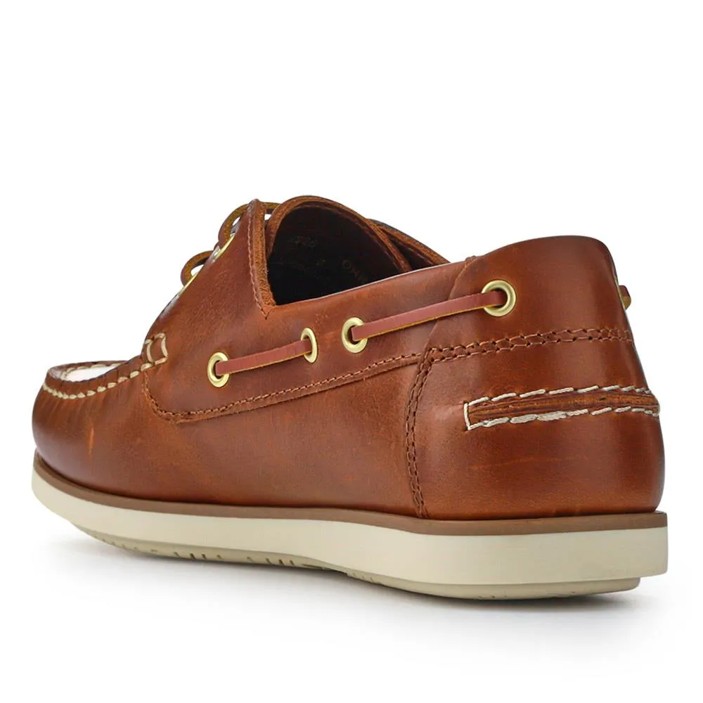 Leather Slip-On Boat Shoes - BARBR41503 / 327 361