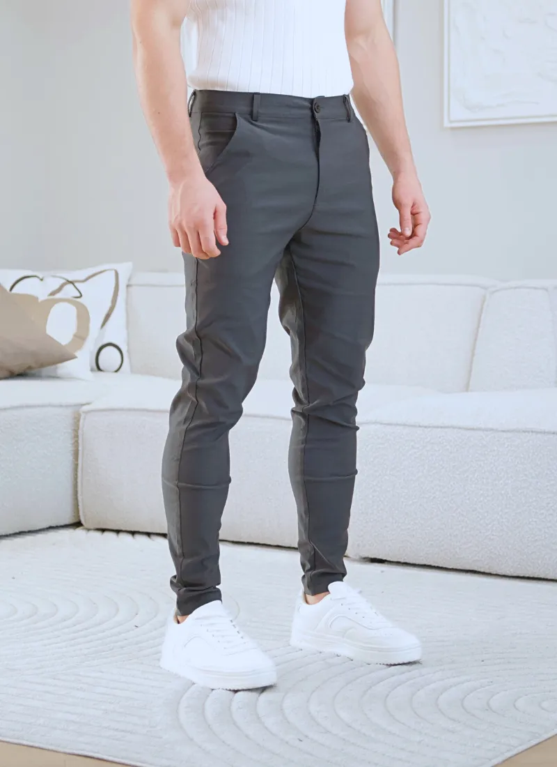 Lightweight chinos - grey