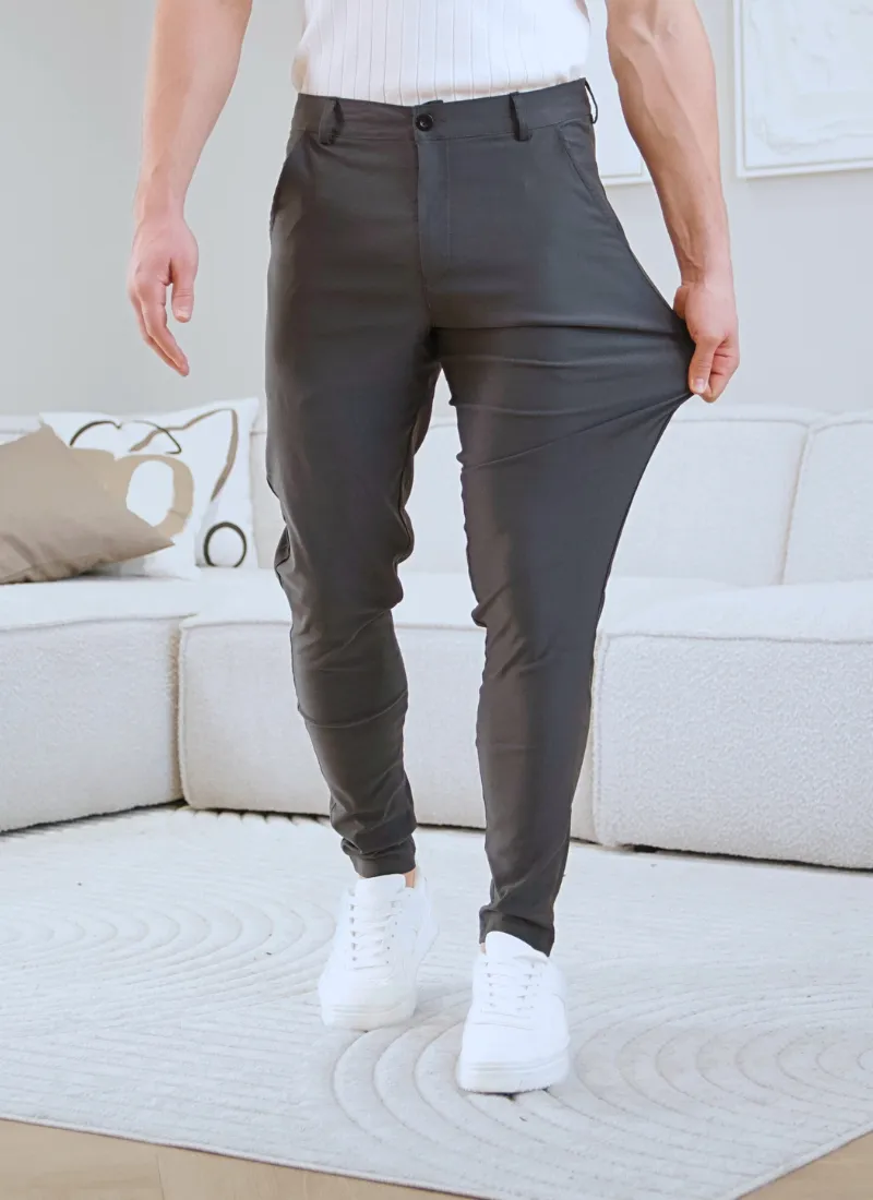 Lightweight chinos - grey