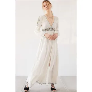 Luxurious Embroidery Maxi Dress