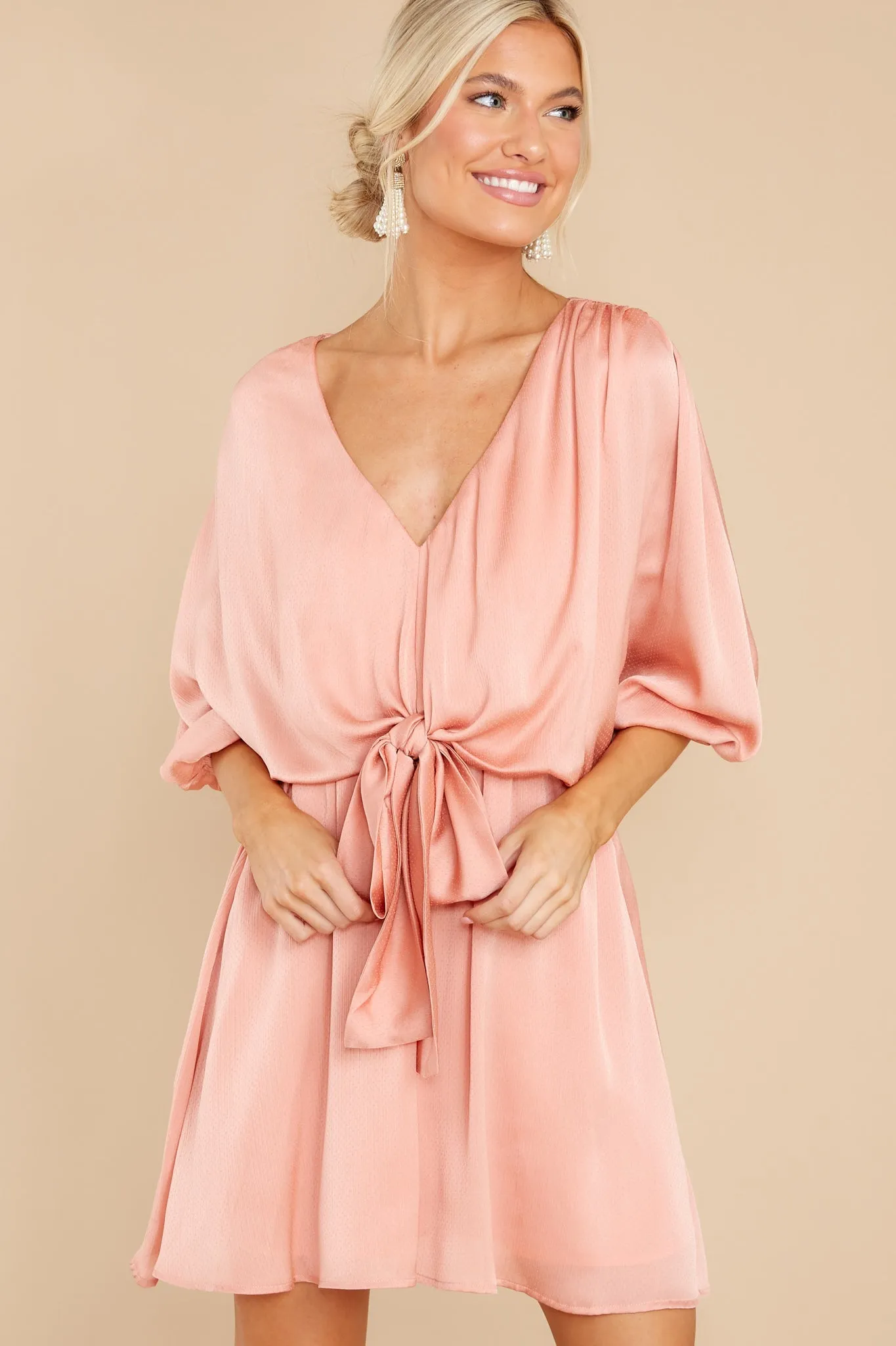 Luxurious Taste Rose Mauve Dress