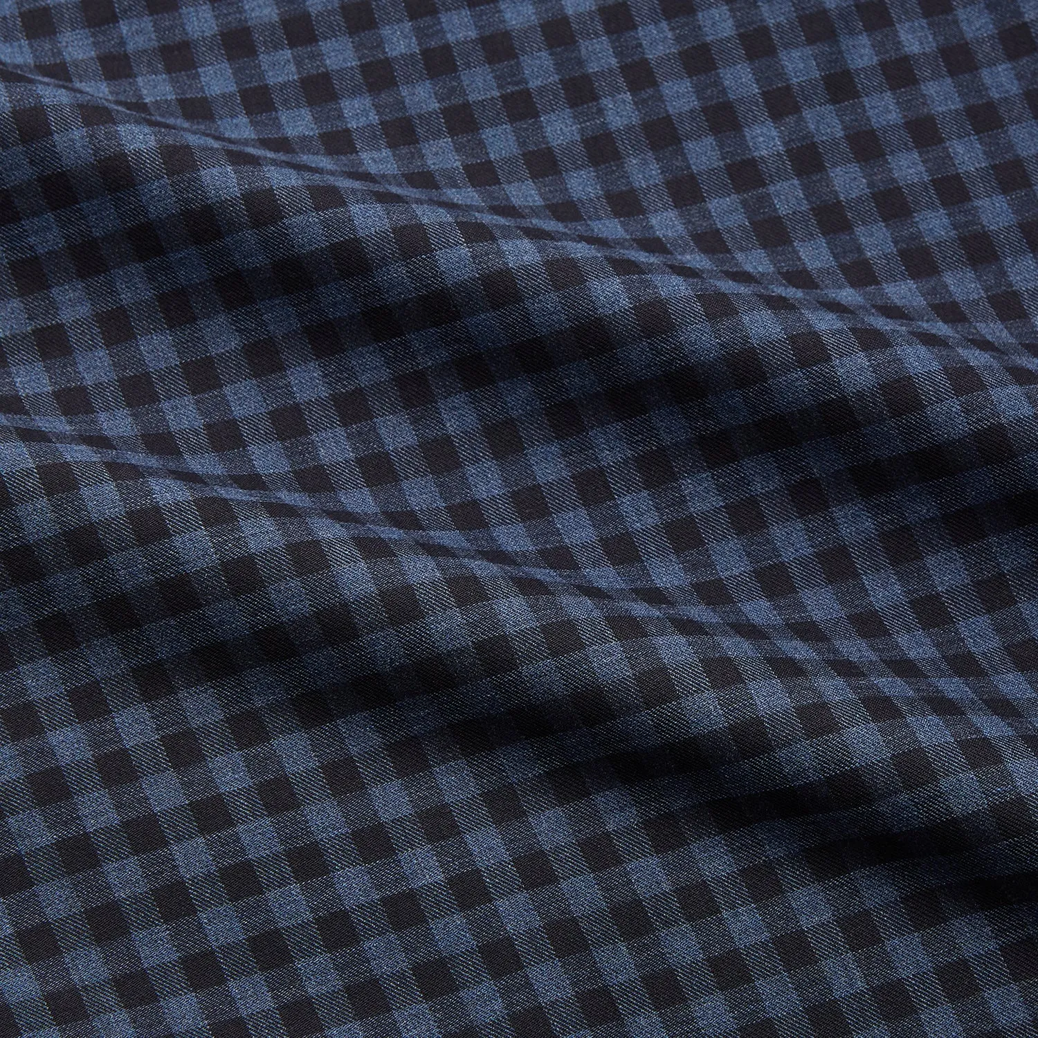 Navy Check Cotton Weekend Fit Blake Shirt