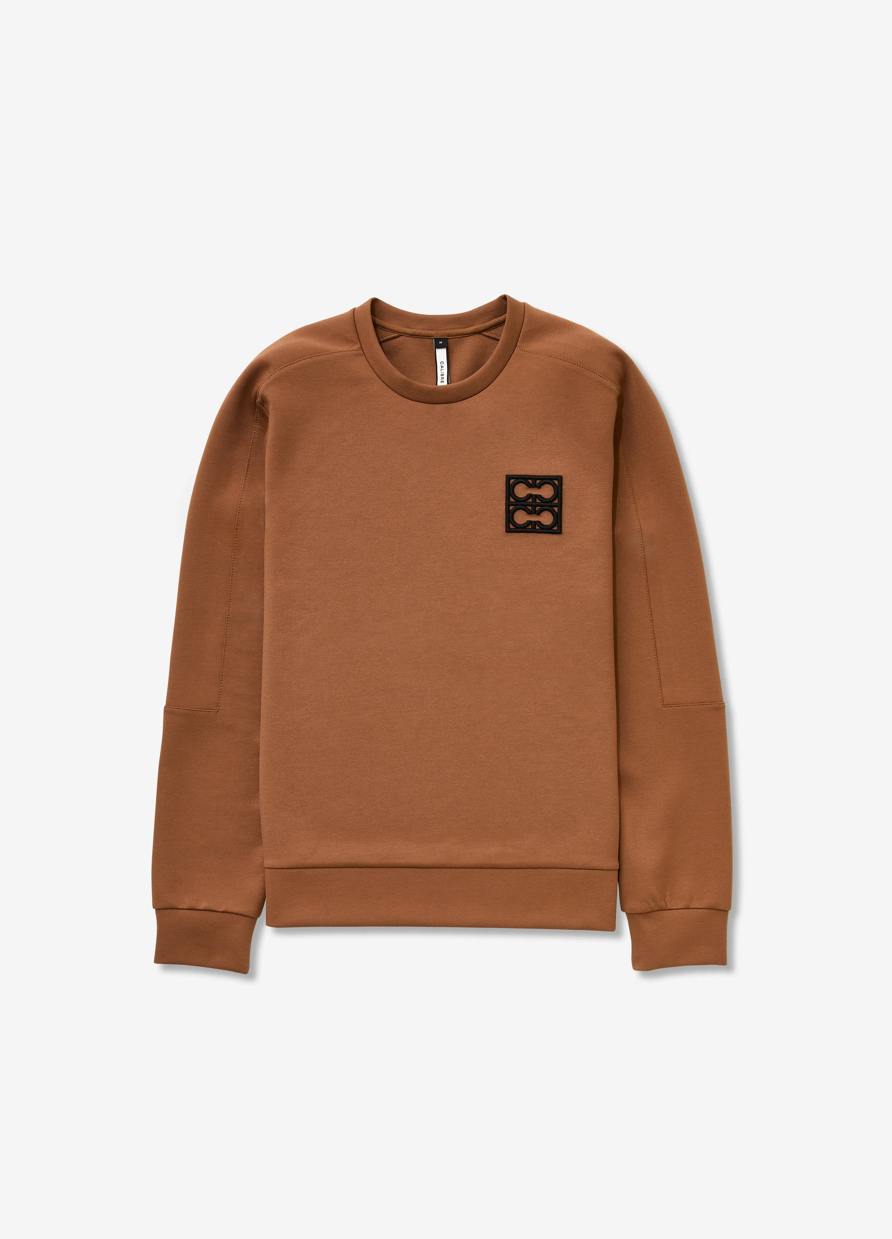 Neoprene Crew Neck Sweatshirt Caramel