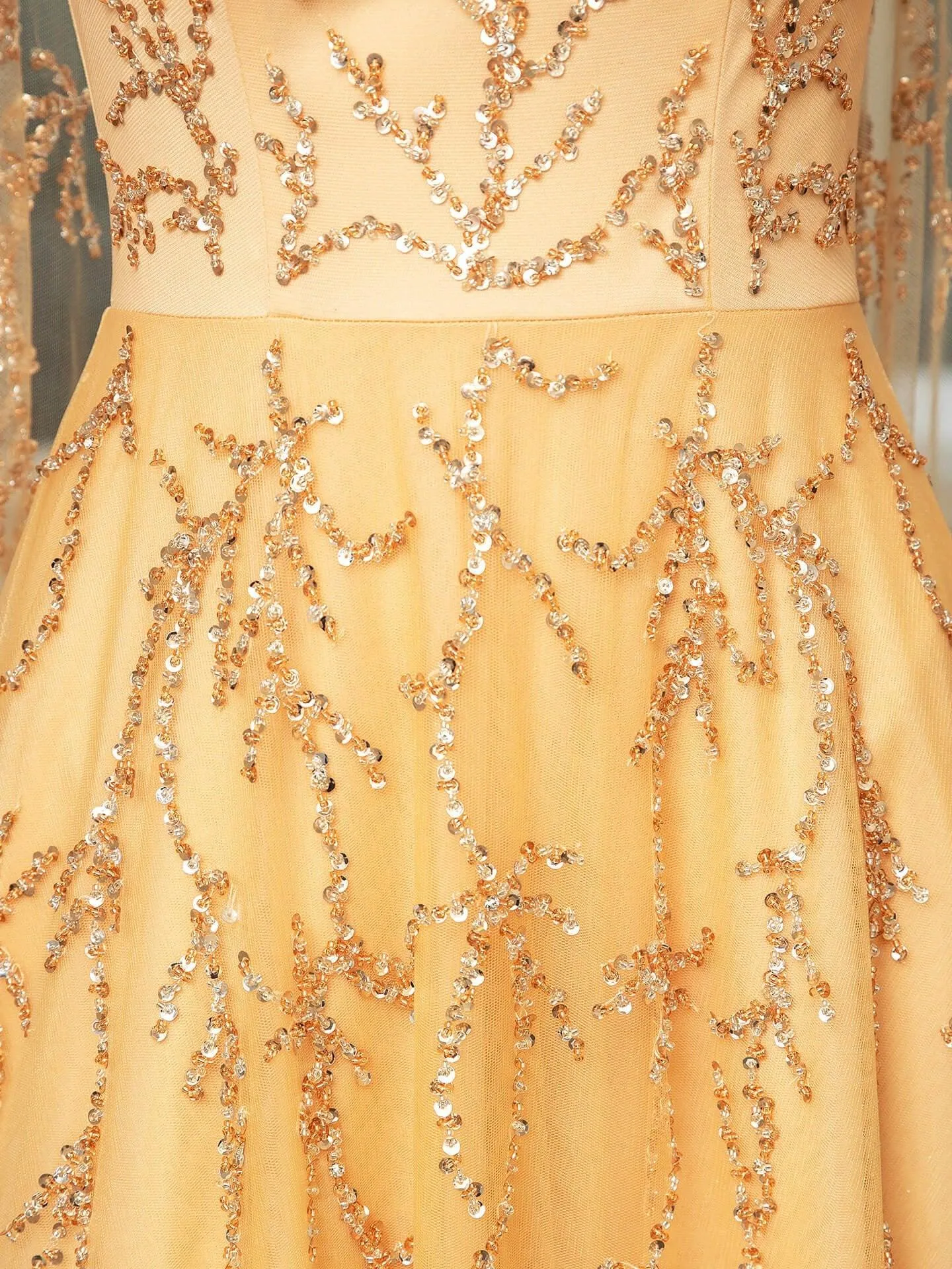 Numbersea A-line Beaded Luxurious Fashion Formal Evening Dresses Sleeveless Floor Length Prom Dresses