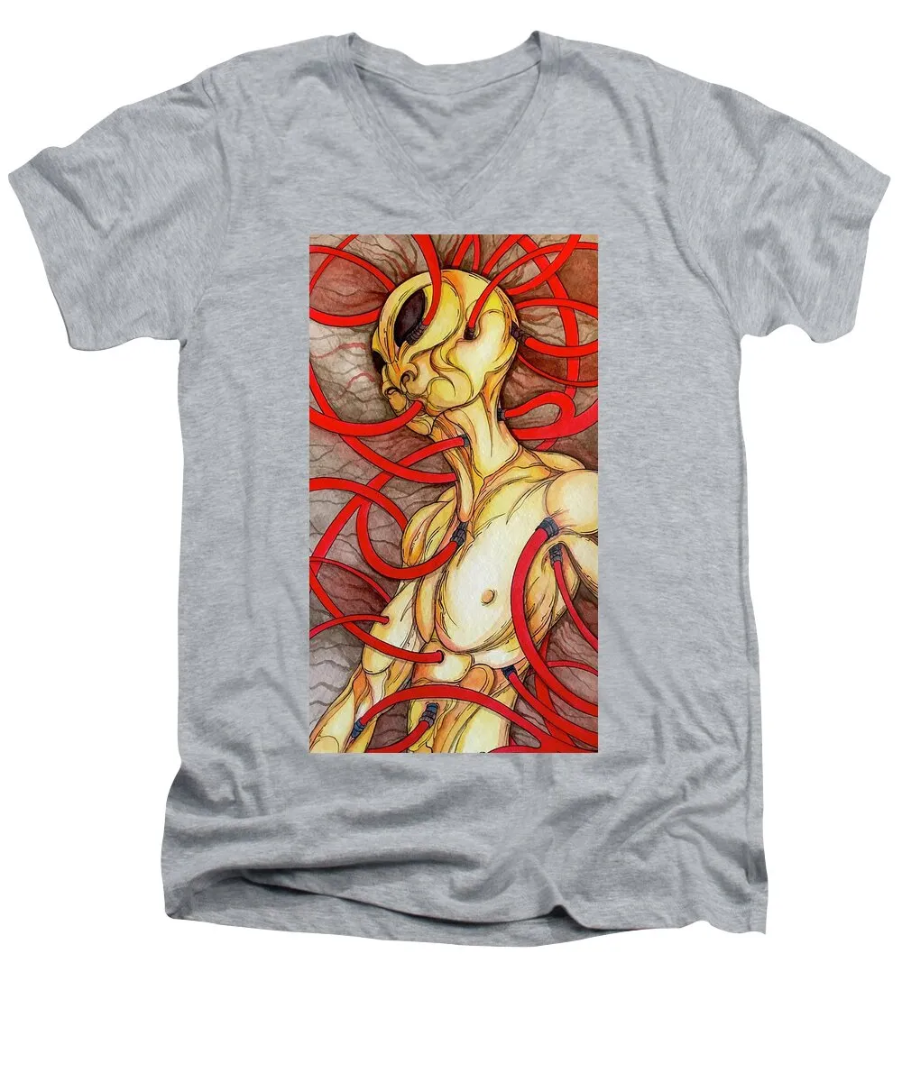 Plugged In - Men's V-Neck T-Shirt