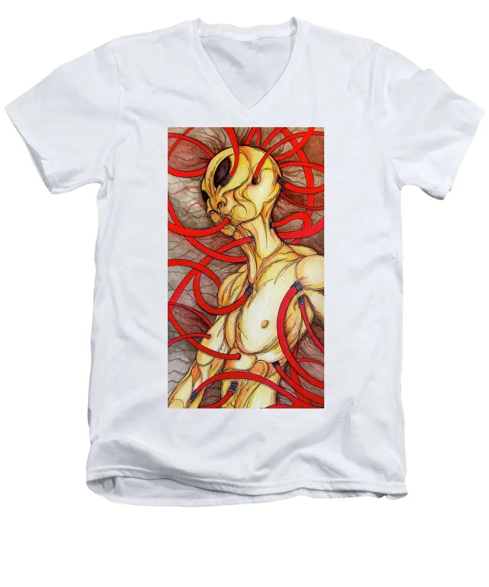 Plugged In - Men's V-Neck T-Shirt